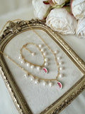 Watermelon Breeze Pearl Set
