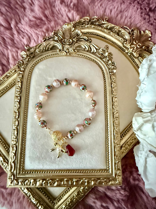 Blossom Pearl Charm Bracelet