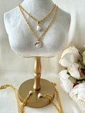 Golden Drop Pearl Necklace
